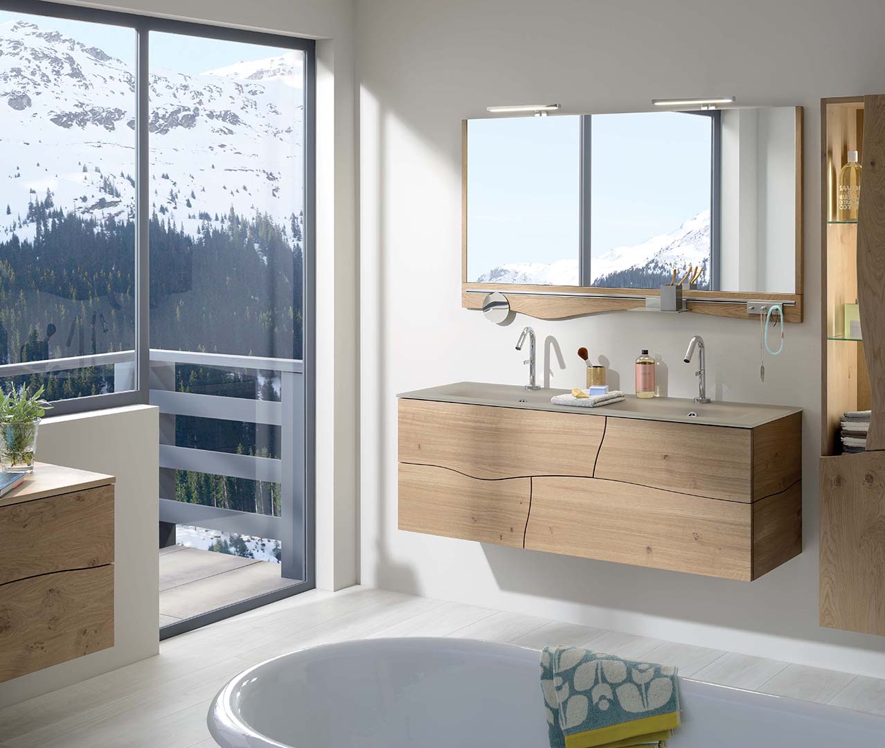 Gamme Sherwood Salle De Bain Bois Meuble Sdb Sanijura
